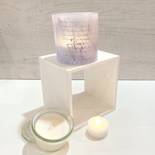 Botanical Flower Candle 文字プリント Ledティーライトキャンドル 送料無料 キャンドル キャンドルホルダー Lof Flantique 通販 Creema クリーマ ハンドメイド 手作り クラフト作品の販売サイト