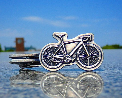 Cufflinks Inc。メンズCyclist Cufflinks One Size シルバー-