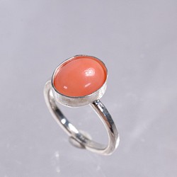 桃色珊瑚のリング - 指輪・リング