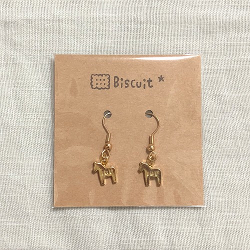 お馬さん♡ピアス ピアス（フック・チェーン） Biscuit * 通販｜Creema