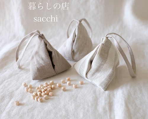 ヒノキの香り＊アロマサシェ＊リネン＊暮らしの店sacchi