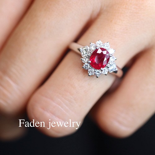 Pt900 ルビーダイヤモンドリング R1.10ct 指輪・リング Faden jewelry ...
