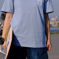 ‍♂️Surf Logo Short sleeve shirt (Acid blue)‍♀️Tシャツ・半袖・水色 1枚目の画像