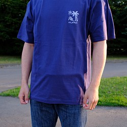 ‍♂️Surf Logo Short sleeve shirt (Indigo)‍♀️Tシャツ・半袖・インディゴ 1枚目の画像