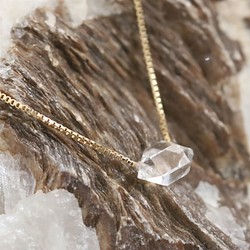 Herkimer Diamond Chain Earrings ハーキマーダイヤモンドのアメリカン