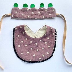 (SALE) Baby Crown &amp; Bie Set 嬰兒禮品套裝 紫色 包裝發貨 第1張的照片