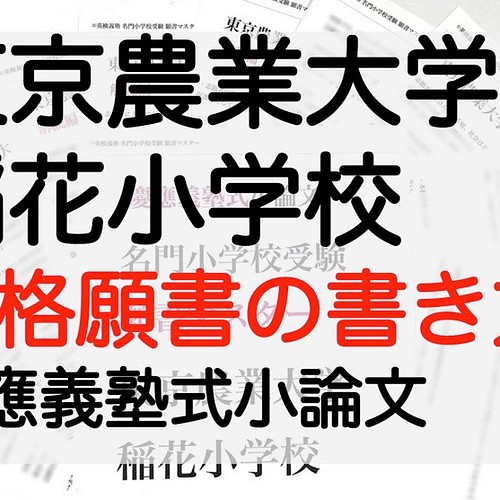 小学校受験 お受験 モンテッソーリ 東京農業大学稲花小学校 過去問 願書 早稲田実業 慶応幼稚舎 横浜初等部 筑波小 その他アクセサリー 名門義塾 通販 Creema クリーマ ハンドメイド 手作り クラフト作品の販売サイト