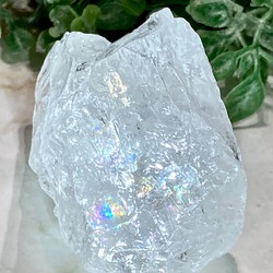 アーカンソー産✨　万華鏡　かち割り水晶　ロック水晶　原石 1枚目の画像