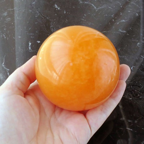 オレンジカルサイト 50mm スフィア - 置物