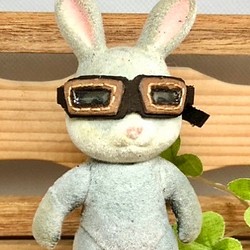 森き　ミニチュア革ゴーグル　miniature. 1枚目の画像