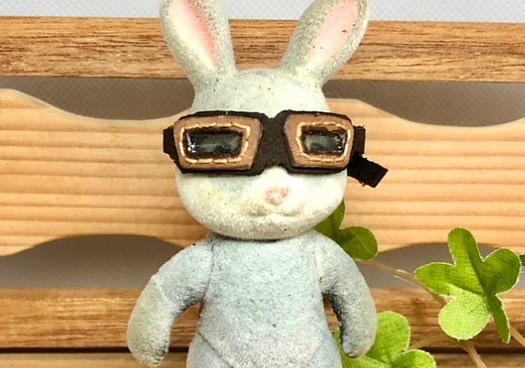 森き　ミニチュア革ゴーグル　miniature. 1枚目の画像