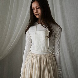 Wistaria” separate dress/ Kids130-140cm / White 子供服 O'keefe