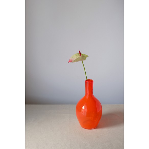 Vivid Orange Vase - 一輪挿し・花瓶・花器