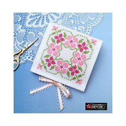 ♥クロスステッチキット ニードルブックFiori rosa〈ピンクの花〉No.687 1枚目の画像