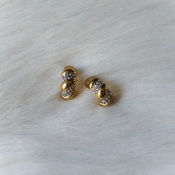纏繞星際閃耀夭色邊界 古菫珠寶耳針式飾 品耳環 piercing earrings 第1張的照片