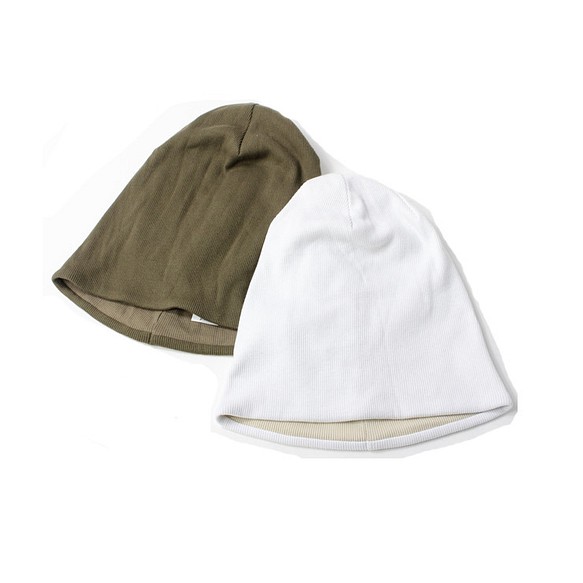 L 碼 [Sold as a set of 2] [Creema limited] [夏季幸運袋] 羅紋棉質雙面針織帽 帽子 男 第1張的照片