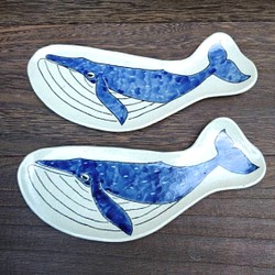 クジラの形の鯨皿(小)