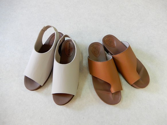 「Creema 限定夏季幸運袋 2022」Ⅿ 尺寸 (23-235) 涼鞋 2 件套⑯ 第1張的照片