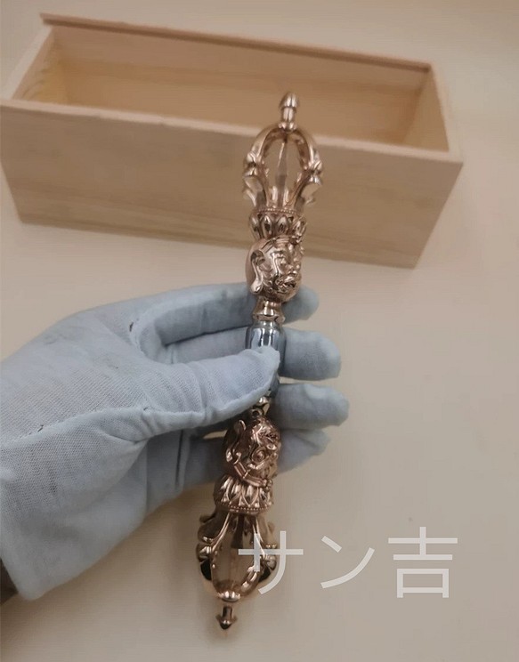 全品送料無料 仏教美術 法器 川派穢迹杵 五鈷金剛杵 紫銅製 鉄製 密教