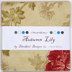 「Autumn Lily」moda Charm Pack(カットクロス42枚）Blackbird Designs 1枚目の画像