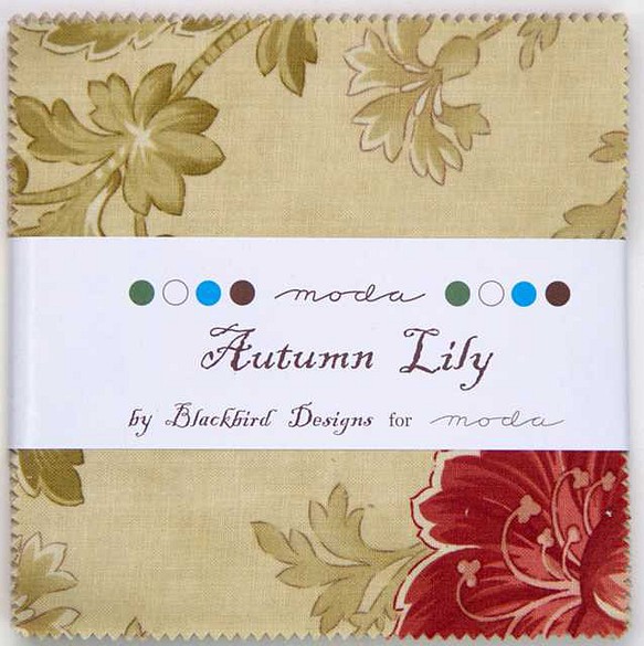 「Autumn Lily」moda Charm Pack(カットクロス42枚）Blackbird Designs 1枚目の画像