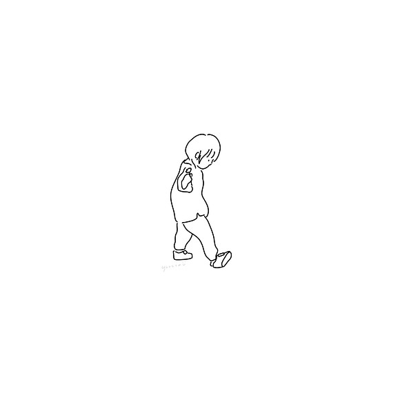 シンプルおしゃれなアイコンに モノトーンのふんわりイラスト イラスト Yurucau 通販 Creema クリーマ ハンドメイド 手作り クラフト作品の販売サイト