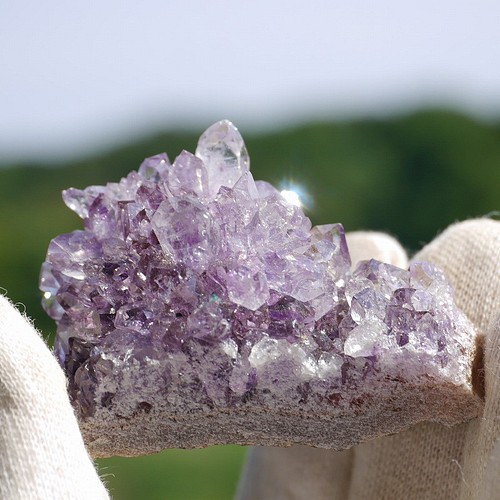 水晶 761g クォーツ クラスター 原石 鑑賞石 自然石 誕生石 宝石 鉱物 