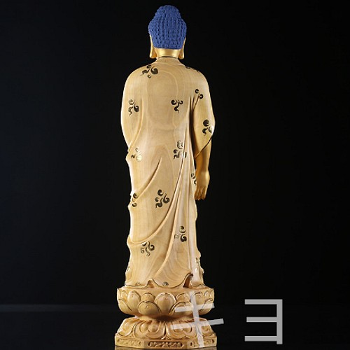 オンラインストア通販売 仏教工芸品 木彫仏教 精密彫刻 極上品 仏師で