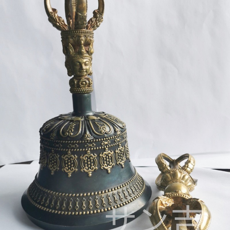 チベット仏教法器 真言宗 独鈷杵 金剛杵 真鍮製 vajra 13.1cm