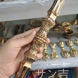 チベット密教法器 四大明王 独鈷杵 金鋼杵 真鍮製 vajra 仏教 23cm-