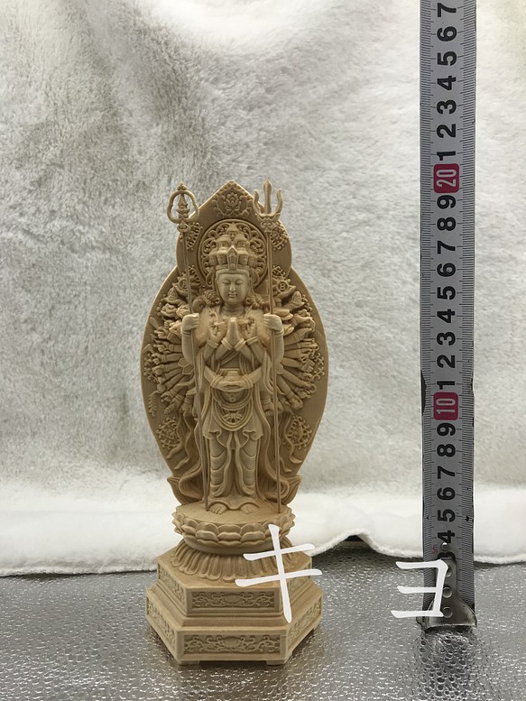 宫崎】送子觀音菩薩 木彫仏像 仏師彫り 精密細工 仏教工芸品 供養仏