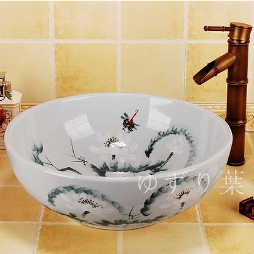 陶器の洗面器 手洗い 家庭用 便利・使いやすい バス・トイレ・洗面用品