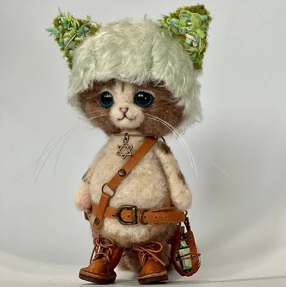 羊毛フェルト 猫 ニャンコ - おもちゃ