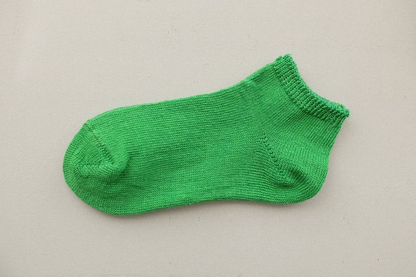 亞麻及踝襪（清新綠色）22-24cm / KL-L19 第1張的照片
