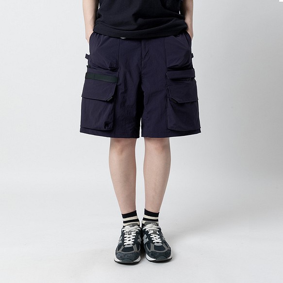 TMCAZ 3D Pocket Utility Shorts[深藍色]戶外立體多口袋短褲 山系城市輕機能風 第1張的照片