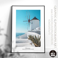 ☆インテリアフォトポスター -Greece 蒼と白の世界 Ⅳ-【455】 1枚目の画像