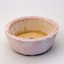 陶器製　多肉植物の欲しがる植木鉢 AQSSc-ピンク4090 1枚目の画像