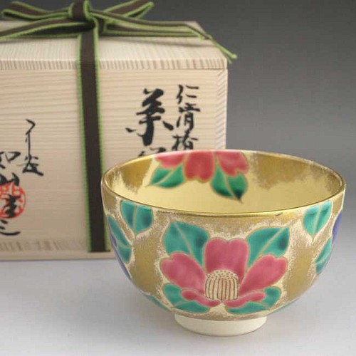 仁清椿抹茶茶碗 如山 | www.mosteiromoderno.com.br