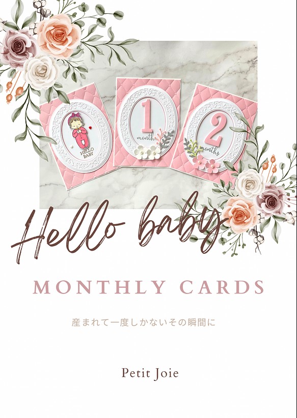 Baby monthly cards 1枚目の画像