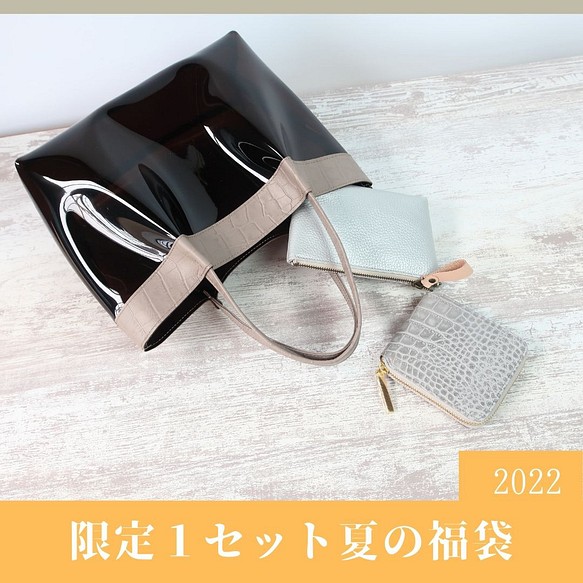 数量限定１点 夏の福袋２０２２☆彡PVCバッグ＆お財布&レザーポーチの ...