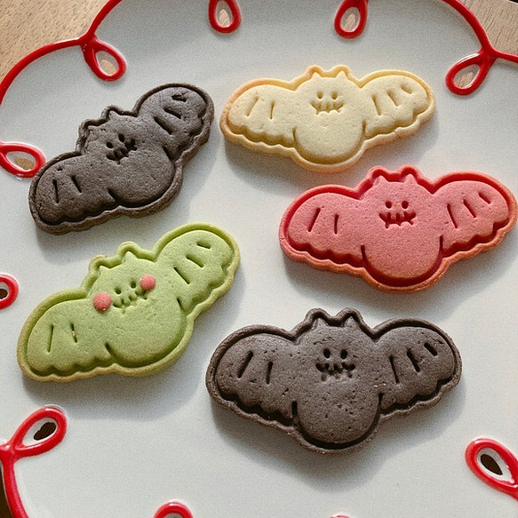 ハロウィンコウモリクッキー型・クッキーカッター/バットマンクッキー型/感性ベーキング用品/自作クッキー作り材料 1枚目の画像
