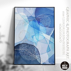 ☆インテリアアートポスター -cosmic blue Ⅱ-【457】 1枚目の画像