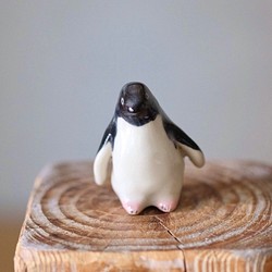 [再販]アデリーペンギン　動物オブジェ　置き物 1枚目の画像