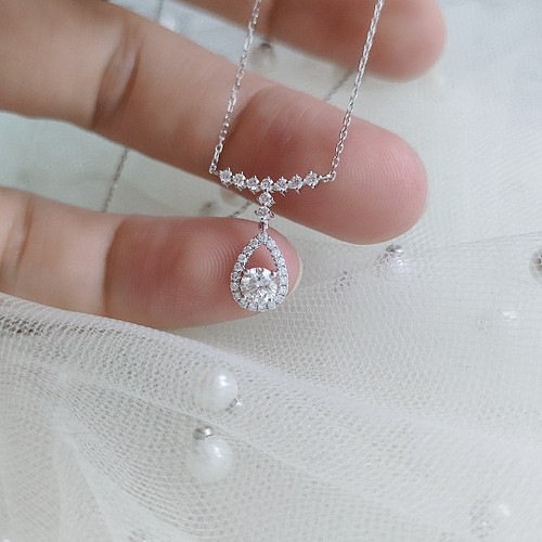 K18WG ダイヤモンド ネックレス 0.52CT | angeloawards.com