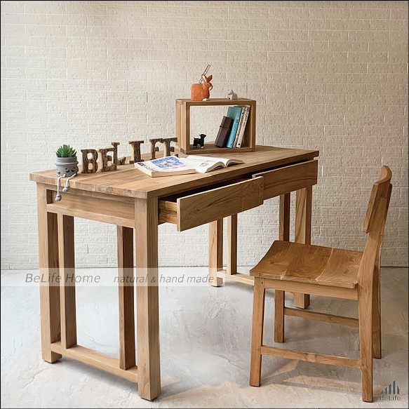 【小日子BeLife】柚木書桌 經典書桌 第1張的照片