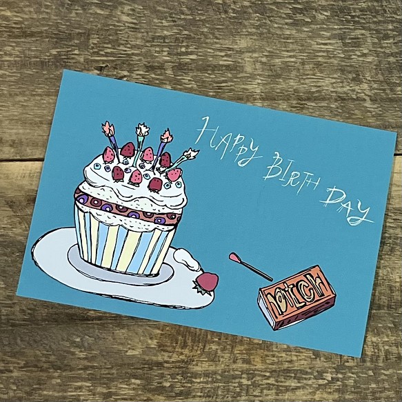 バースデーケーキの誕生日カード カード レター Mugi No Ouchi 通販 Creema クリーマ ハンドメイド 手作り クラフト作品の販売サイト