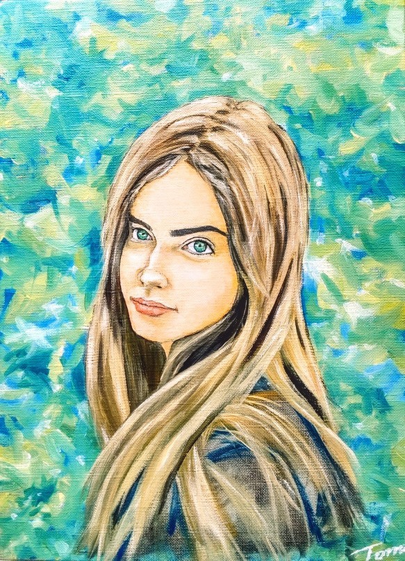 ウクライナの少女 - 絵画