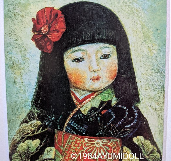 正規 油彩画 「 日本人形1 」 額縁付 ハンドメイド - 通販 - www