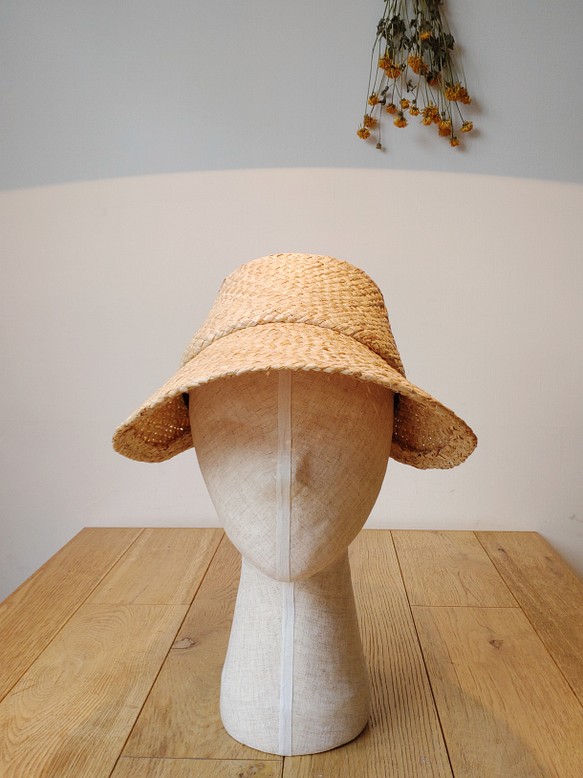 ラフィアサンバイザー raffia visor high crown www.disdukcapil