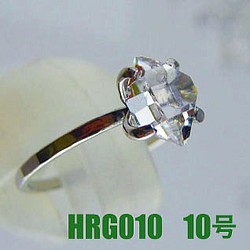 ハーキマー水晶  リング　10号【送料込】NYの鉱山オーナーから買ってます HRG010herkimer　ring 1枚目の画像